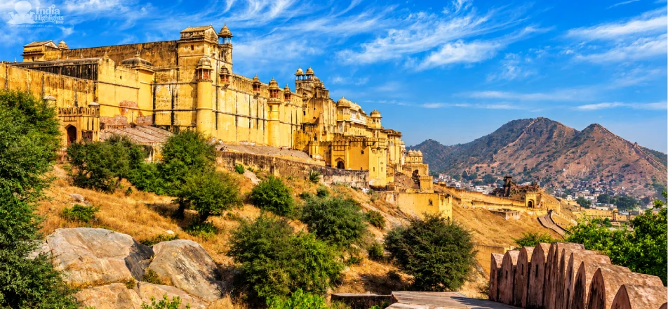 Amber Fort and Maota Lake View