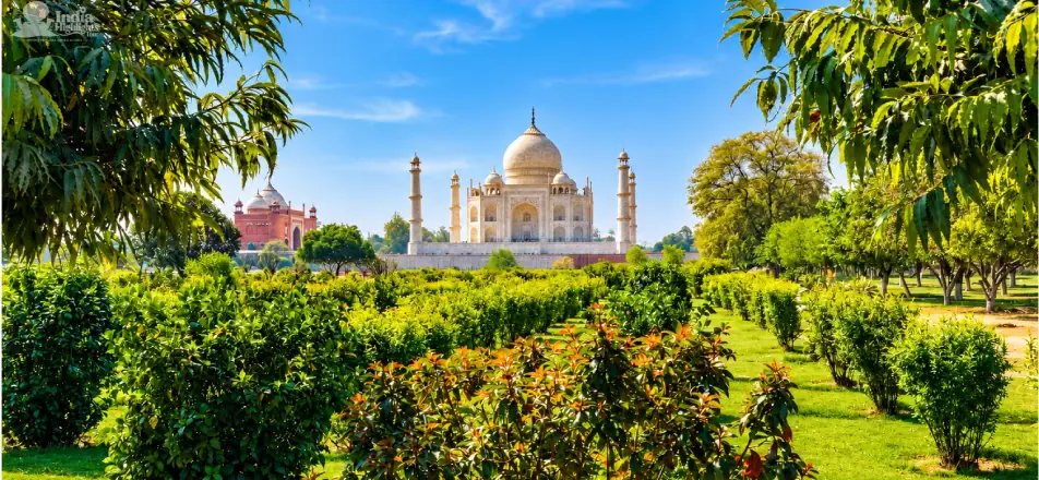 View of Taj Mahal from Mehtab Bagh